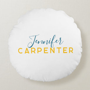 Professionell elegant modern minimalist schlicht rundes kissen