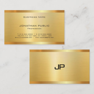 Professionell Elegant Moderne Faux Gold Premium Se Visitenkarte