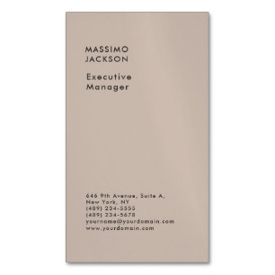 Professionell elegant schlicht minimalist modern magnetische visitenkarte