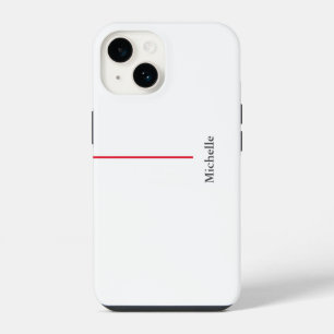 Professionell Elegant Schlicht Minimalistisch Rot iPhone 14 Hülle