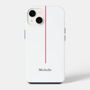 Professionell Elegant Schlicht Minimalistisch Rot iPhone 14 Hülle