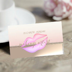 Professionell Elegant Stylisch Chic,Lippen Visitenkarte