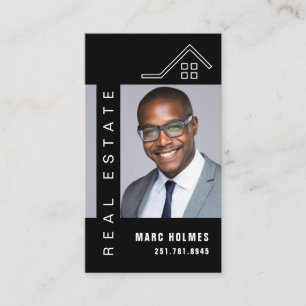 Professionell Elegante Immobilien Makler Geschäft Visitenkarte