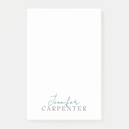 Professionell elegante moderne minimalist schlicht post-it klebezettel (Vorderseite)