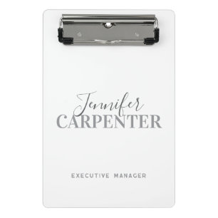 Professionell elegante moderne minimalistische Ebe Mini Klemmbrett