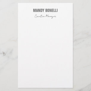 Professionell elegante moderne minimalistische Füg Briefpapier
