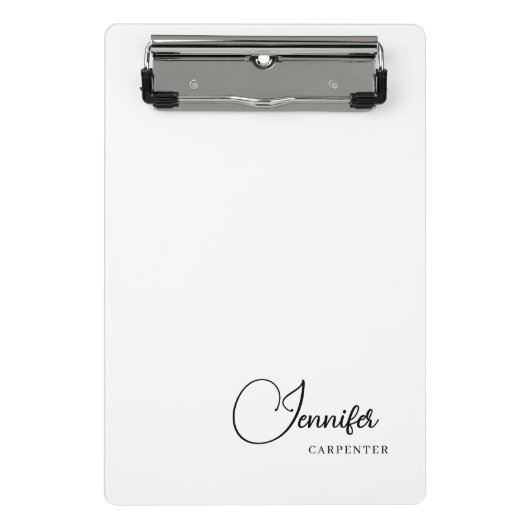 Professionell elegante moderne minimalistische Hin Mini Klemmbrett (Vorderseite)
