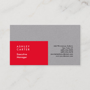 Professionell elegante schlichte minimalistische r visitenkarte