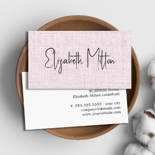 Professionell elegante Textur Rose Pastell Visitenkarte