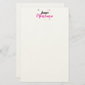 Professionell eleganter moderner minimalistischer briefpapier (Vorne/Hinten)