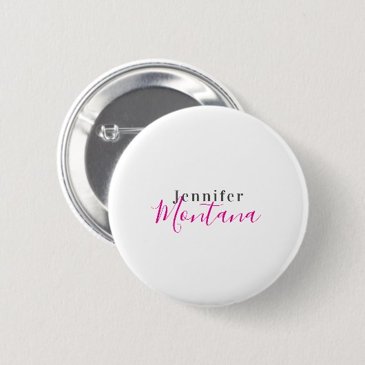 Professionell eleganter moderner minimalistischer  button (Vorne & Hinten)