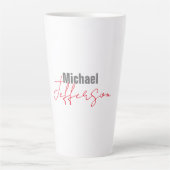 Professionell eleganter moderner minimalistischer  milchtasse (Vorderseite)