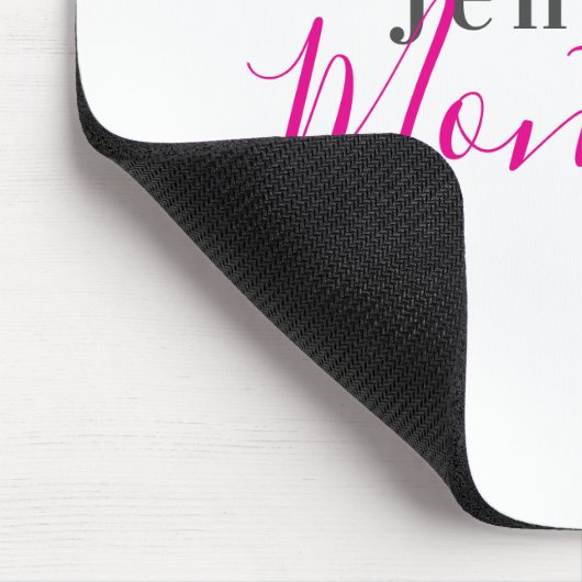Professionell eleganter moderner minimalistischer mousepad (Ecke)