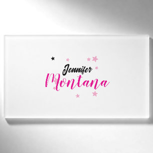 Professionell eleganter moderner minimalistischer namenschild
