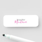 Professionell eleganter moderner minimalistischer namensschild (Beispiel)