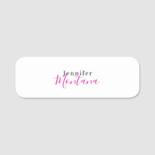 Professionell eleganter moderner minimalistischer namensschild