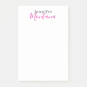 Professionell eleganter moderner minimalistischer post-it klebezettel