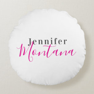 Professionell eleganter moderner minimalistischer rundes kissen