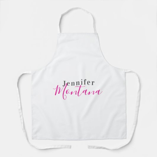 Professionell eleganter moderner minimalistischer schürze (Vorderseite)