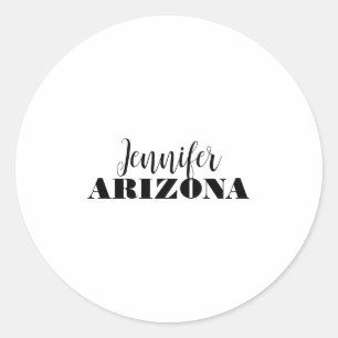 Professionell elegantes modernes minimalistisches  runder aufkleber