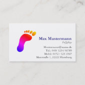 Professionell Fußpflege Visitenkarten Visitenkarte (Vorderseite)