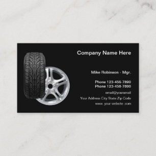 Professionell gestaltete Automotive Visitenkarte