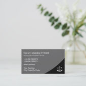 Professionell gestaltete Visitenkarten für Anwälte Visitenkarte (Stehend Vorderseite)