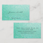 Professionell glamourös elegante Glitterie Visitenkarte (Vorne/Hinten)