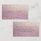 Professionell glamourös elegante Glitterie Visitenkarte (Vorne/Hinten)