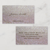 Professionell glamourös elegante Glitterie Visitenkarte (Vorne/Hinten)