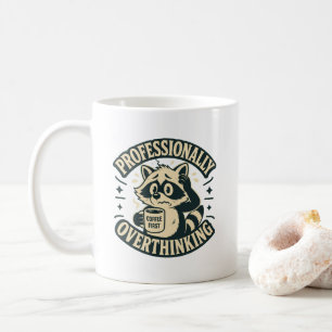 Professionell Grüblerischer Lustiger Retro-Waschbä Kaffeetasse
