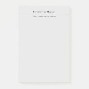 Professionell Hellgrau Einfach Schlicht Post-it Klebezettel