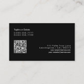 Professionell, intelligentes Design, QR-Code Vs 2 Visitenkarte (Rückseite)
