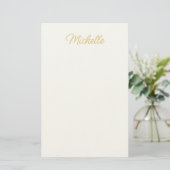 Professionell klassisch minimalistischer eigener N Briefpapier (Stehend Vorderseite)
