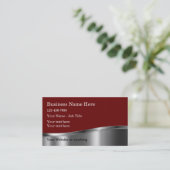 Professionell konstruierte Silbertonschnur Visitenkarte (Stehend Vorderseite)