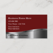 Professionell konstruierte Silbertonschnur Visitenkarte (Vorderseite)
