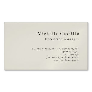 Professionell Minimalistisch Modern Schlicht Magnetische Visitenkarte