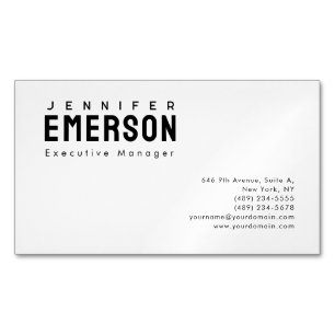Professionell minimalistisches modernes Design  Magnetische Visitenkarte