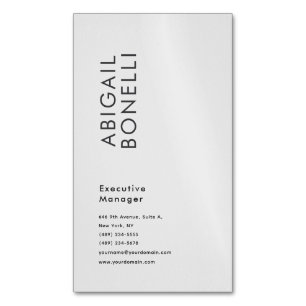 Professionell minimalistisches modernes Design  Magnetische Visitenkarte