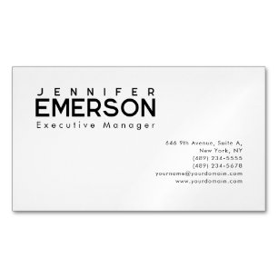Professionell minimalistisches modernes Design  Magnetische Visitenkarte