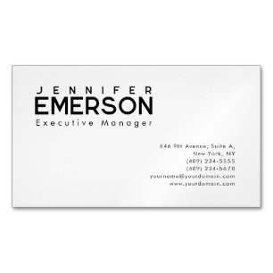 Professionell minimalistisches modernes Design Magnetische Visitenkarte