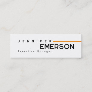 Professionell minimalistisches modernes Design Mini Visitenkarte