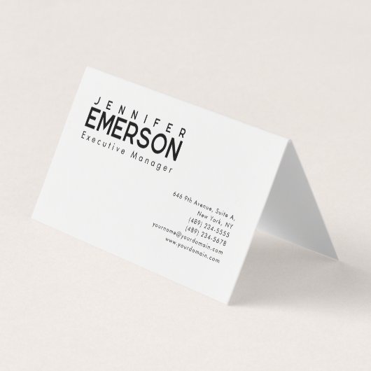 Professionell minimalistisches modernes Design Visitenkarten (Vorderseite)