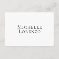 Professionell Modern Einfach Schlicht Name Schwarz