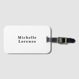 Professionell Modern Einfach Schlicht Name Schwarz Gepäckanhänger