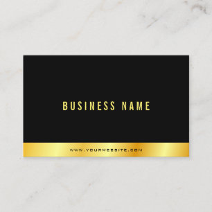 Professionell Modern Elegant Einfach Schwarz Und G Visitenkarte
