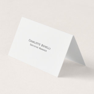 Professionell Modern Minimalistisch Einfach Abgeru Visitenkarten