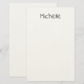 Professionell Modern Minimalistisch Einfach Eigene Briefpapier (Vorne/Hinten)