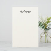 Professionell Modern Minimalistisch Einfach Eigene Briefpapier (Stehend Vorderseite)