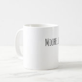 Professionell Modern Minimalistisch Einfach Eigene Kaffeetasse (Vorderseite Links)